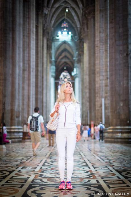 AHEAD OF MILAN FASHION WEEK… Fitness On Toast Faya Blog Girl Healthy Training Travel Milan Italy Fashion Activewear Gym Clothes Outfit Sporty Chic Look OOTD Hotel Luxury Principe Di Savoia J Brand Louis Vuitton Under Armour Monreal London Duomo-16