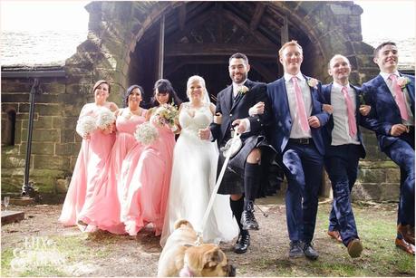 East Riddlesden Hall Wedding Photography pink English garden theme 
