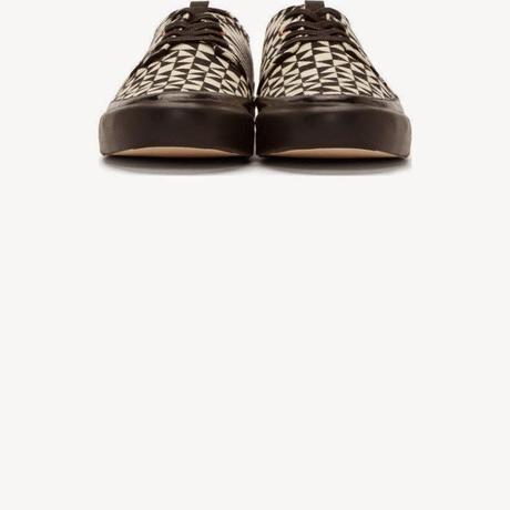 Graphic Content:  Paul Smith Jeans Black & White Irregular Check Libre Sneakers