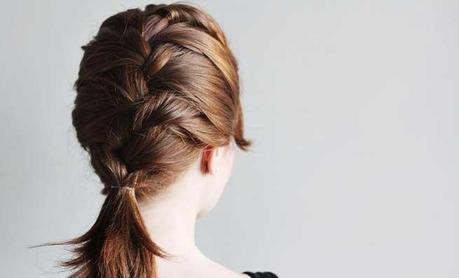 Half French braid Half French braid