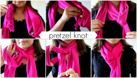ONE SCARF, FIVE WAYS- A PICTORIAL !