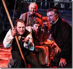Josh Nordmark,Brad Woodard, Zach Bloomfield, Antonio Zhiurinskas, Drew Schad and Ben Werling star in Shattered Globe Theatre's Review: The Whaleship Essex (Shattered Globe Theatre)