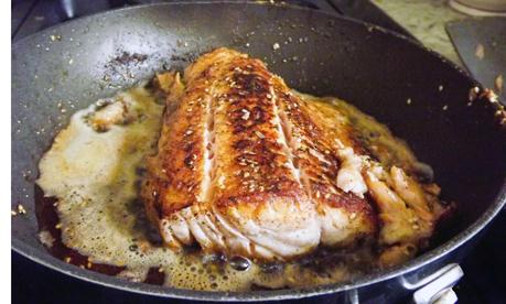 Whim of the South Cooks: Pan-Seared Garlic & Black Pepper Salmon & Gluten Free Pasta