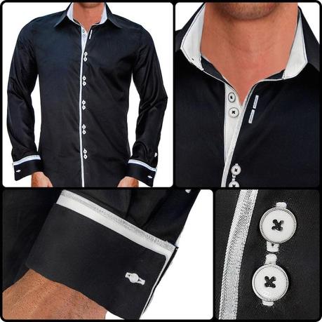 Shirt Designer Details Make All the Difference blackshirt mens fashion