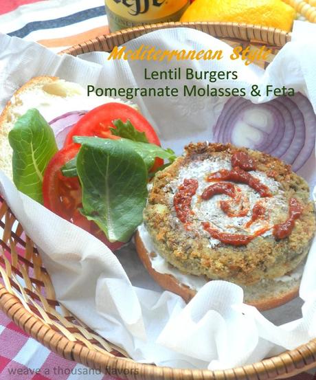 Mediterranean lentil burgers -02