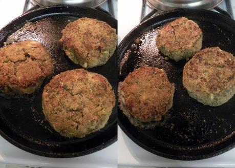 Mediterranean lentil burgers -collage3