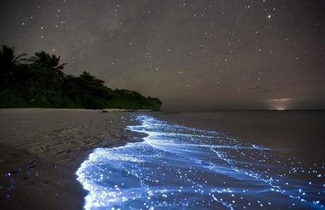 Coolest Natural Wonders Around the World Vaadhoo Island Maldives