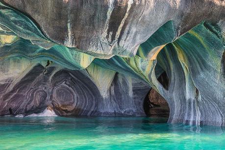 Coolest Natural Wonders Around the World Marble Caves Carerra Lake Argentina and Chile