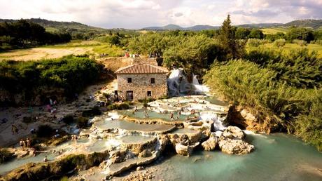 Coolest Natural Wonders Around the World Cascate del Mulino Saturnia Tuscany Italy