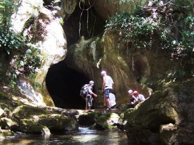 Backpacking in Belize: Cave Tour of Actun Tunichil Muknal We were going to be swimming in the caves!