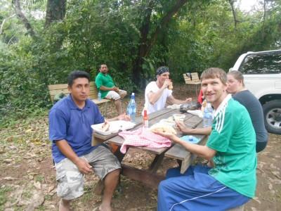 Backpacking in Belize: Cave Tour of Actun Tunichil Muknal Lunch at Actun Tunichal Muknal.
