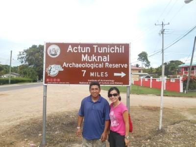 Backpacking in Belize: Cave Tour of Actun Tunichil Muknal Panny with Gliss, our cool guide for the day.