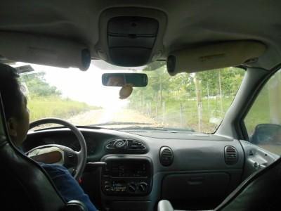 Backpacking in Belize: Cave Tour of Actun Tunichil Muknal The minibus drive to the entrance