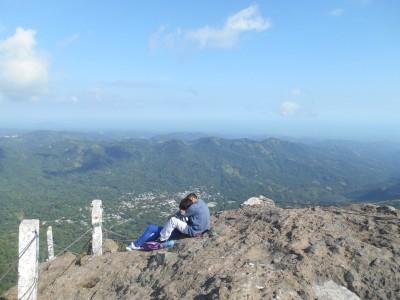 Backpacking in El Salvador: Puerta Del Diablo (Devil’s Gate) A local couple at Puerta del Diablo