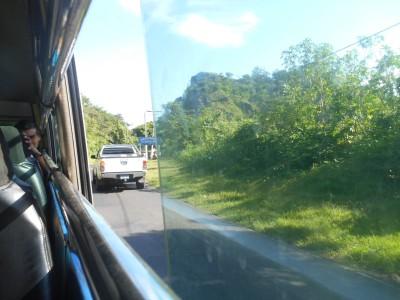 Backpacking in El Salvador: Puerta Del Diablo (Devil’s Gate) On the bus back to San Salvador.