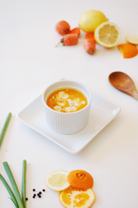 Carrot Soup With Ginger And Coconut Milk