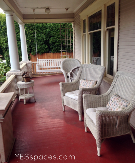 Transform your Outdoor Furniture into Chic Living Room Chairs for Less than $52 front-porch-wicker
