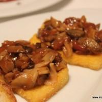 Fried Polenta and mushrooms