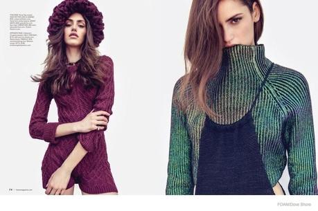 IULIIA DANKO IN SWEATERS FOR FOAM BY DOVE SHORE IULIIA DANKO IN SWEATERS FOR FOAM BY DOVE SHORE