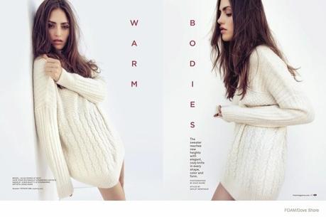 IULIIA DANKO IN SWEATERS FOR FOAM BY DOVE SHORE IULIIA DANKO IN SWEATERS FOR FOAM BY DOVE SHORE