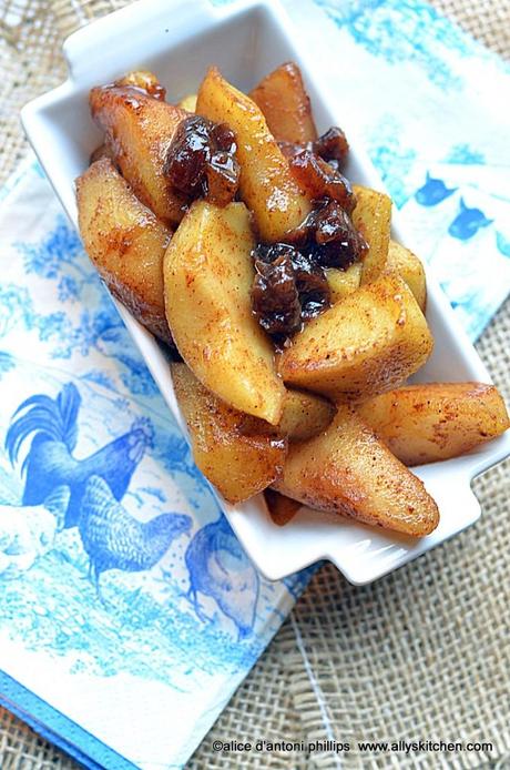 ~spiced maple syrup fried apples and dates~ ~spiced maple syrup fried apples and dates~