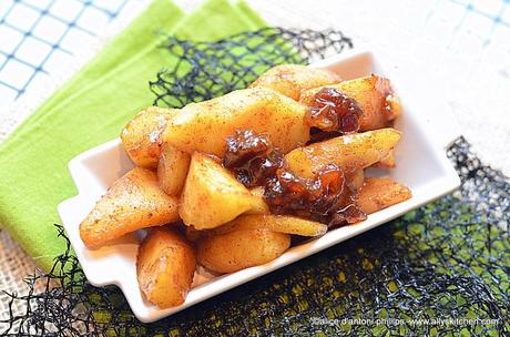 ~spiced maple syrup fried apples and dates~ ~spiced maple syrup fried apples and dates~