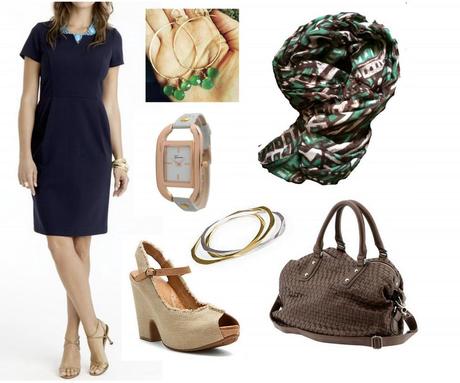 How to Change Up Basic Work Looks with Accessories BridgetteRaesOutfit