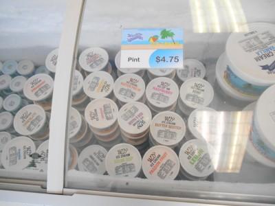 Friday’s Featured Food: WDs Ice Cream, Spanish Lookout, Belize Freezer full of WDs ice creams in Belize.