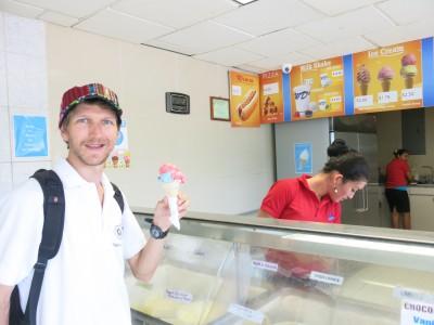 Friday’s Featured Food: WDs Ice Cream, Spanish Lookout, Belize With my Independence Ice Cream in WDs
