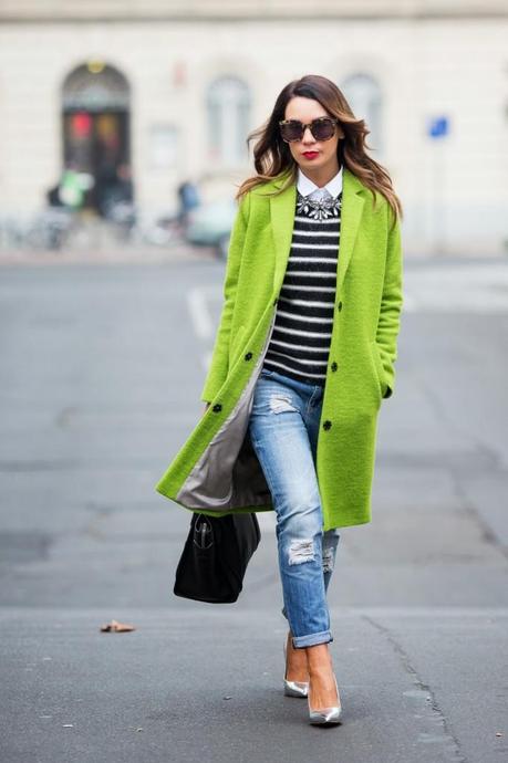Thirsty Thursday: Lollipop + Lemon Drop + Lime Coat Lime Green Statement Coat