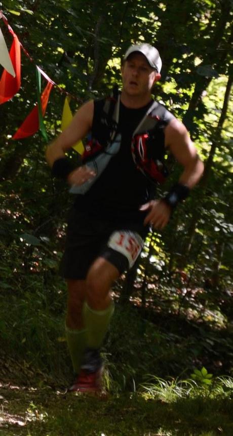 Finishing the second loop strong! It's a tad blurry because I'm clearly moving so fast ;) (photo credit: Lani McKinney)