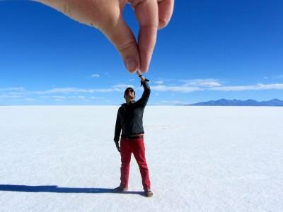 World Travellers: Raphael Zoren from Journey of Wonders World Travellers: Raphael Zoren in the salt desert of Bolivia.