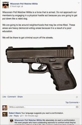 Armed Voter Intimidation in Wisconsin? Armed Voter Intimidation in Wisconsin?