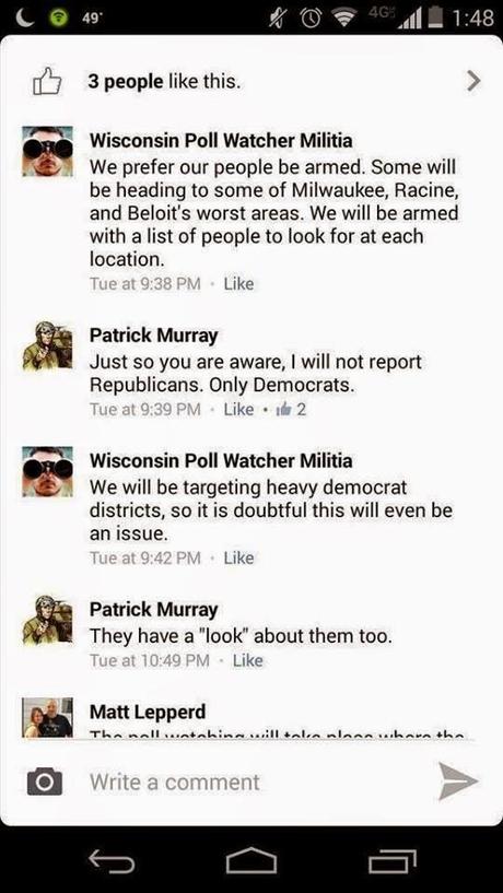 Armed Voter Intimidation in Wisconsin? Armed Voter Intimidation in Wisconsin?