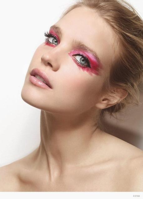 NATALIA VODIANOVA FOR ETAM MAKEUP AD CAMPAIGN NATALIA VODIANOVA FOR ETAM MAKEUP AD CAMPAIGN