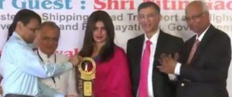 Actress Priyanka Chopra Honoured With Priyadarshini Academy Awards