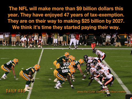 Sign the petition to Congress: Revoke the NFL's nonprofit status–http://wefb.it/4A7EDC