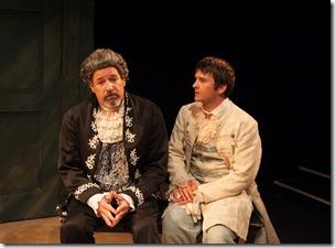 Stephen Walker as Nathaniel and Brian Plocharcyzk as Lucidus in Stage Left Theatre's Review: The Coward (Stage Left Theatre)