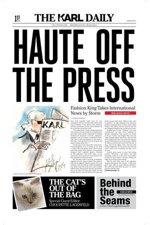 Fashion icon Karl Lagerfeld goes into daily newspaper publishing