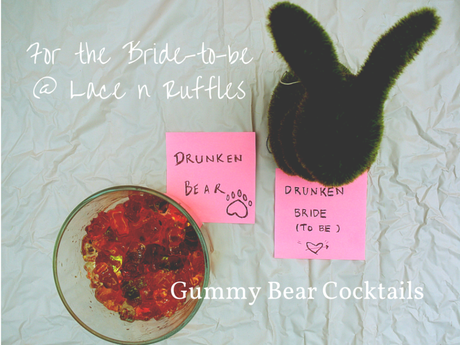 Gummy Bear Cocktails & Bridal Shower Planning {Recipes + Free Cheatsheets} Gummy Bear Cocktails | Lace n Ruffles