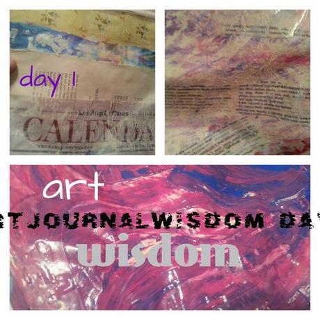 Art journal wisdom day 1 collage