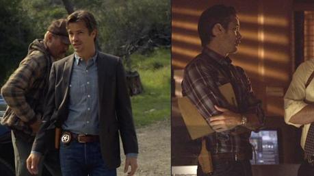 Justified – Raylan’s Gray Suit Coat and Jeans The Bianchi hip holster is a respectable choice for a pro like Raylan.