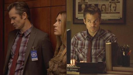 Justified – Raylan’s Gray Suit Coat and Jeans Raylan spruces up a little when he's on official duty.