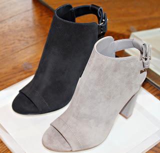 Shoe of the Day | Vince Addison Suede Peep-Toe Bootie