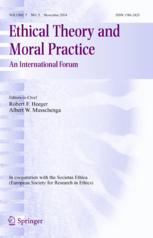 Ethical Theory and Moral Practice Ethical Theory and Moral Practice