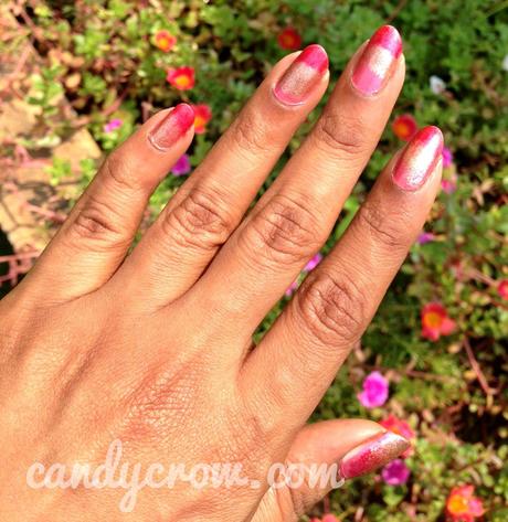 Pink Gradient Nail Art