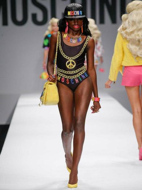 Moschino Spring 2015 RTW- It’s a Barbie World! swimsuit