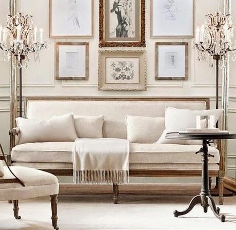 white settee gold gallery wall art restoration hardware white settee gold gallery wall art restoration hardware