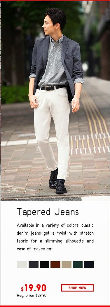By Uniqlo - See A Cute Duy Dressed in White Pants and Grey Blazer!