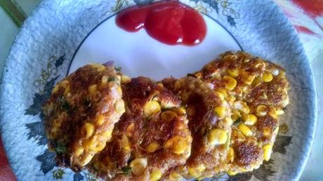 Corn and Potato Tikki | Corn Tikki Patties Recipe